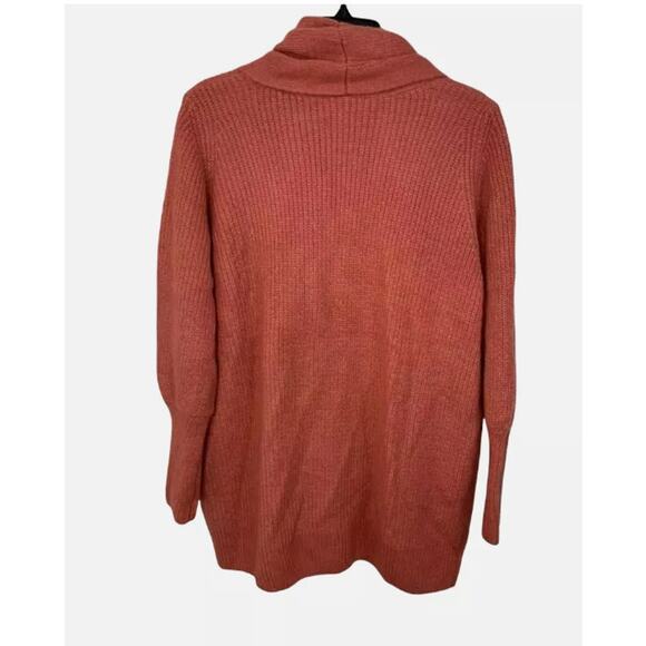 RACHEL PARCELL Shawl Collar Open Cardigan in Red Baroque Medium NEW $99 - Picture 4 of 4